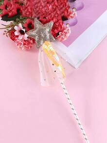 1 Đũa thần, Đũa thần tiên sao ma thuật, Đũa thần tiên sao Đũa thần công chúa thiên thần cho tiệc sinh nhật đám cưới Giáng sinh Cosplay, Đạo cụ trang phục Halloween, Cos - Nhiều màu - Xem 6