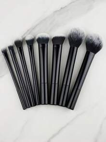 8 szt./zestaw wielofunkcyjnych, czarnych, błyszczących, profesjonalnych pędzli do makijażu, w tym pędzel do pudru, różu, konturowania, cieni do powiek, rozświetlacza, zapewniających nieskazitelny wygląd makijażu, zestaw pędzli, zestaw pędzli do makijażu, zestaw pędzli do makijażu, kompletny zestaw do makijażu, zestaw pędzli do makijażu, kompletny zestaw do makijażu, zestaw pędzli, zestaw pędzli do makijażu, zestaw prezentowy do makijażu, zestaw