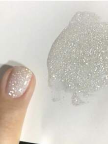 1 pieza Polvo de cristal de sal de mar en forma de copo de nieve blanco, polvo de azúcar ultra fino y brillante para manualidades de arte de uñas DIY, adecuado para uñas Y2K, manicura francesa, suministros para uñas, temporada de bodas, Día de San Valentín - Multicolor - Ver 3