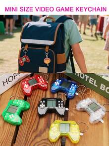 迷你复古游戏手柄造型减压玩具，内置26款经典游戏（包括记忆挑战、射击等），钥匙扣玩具，解压玩具，经典复古风格益智解压电子游戏机，青少年减压玩具，万圣节/圣诞节/生日礼物，圣诞袜填充物，玩具，游戏，玩具游戏，圣诞袜填充物，迷你拼图，圣诞袜填充物，游戏，圣诞袜填充物 - 無色 - 查看 13