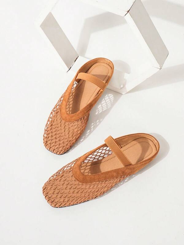 Płaskie, wygodne, uniwersalne, codzienne, letnie, oddychające kapcie z zamkniętymi palcami