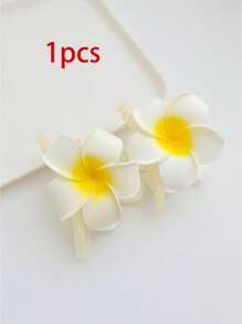 1 件波西米亚风格塑料雏菊花亚克力发夹，甜美优雅发饰，多功能适用于夏季海滩度假装发饰花发夹秋季配饰 - 彩色 - 查看 5