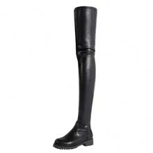 2022 Autumn Winter Plus Size Over-The-Knee Boots For Women Thick Heel Round Toe Export European And American Style Long Boots Women's Boots