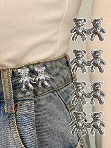 4 件套星形可拆卸腰带扣，可调节腰夹，适用于牛仔裤、裙子、裤子、街头 - 彩色 - 查看 15