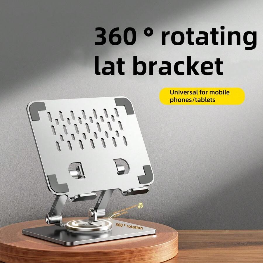 360° Rotatable Tablet Stand Adjustable Foldable Desktop Stand Holder Compatible With 4.7-12 Inch Ipad Pro/Air/Min Tablet