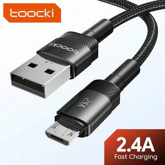 Toocki Micro USB-kabel Snabbladdningsdatakabel För Realme Redmi S6 S7 Mobiltelefon Laddarsladd Micro USB-kabel Nan
