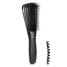 BESTOOL Detangling Brush For Black Natural Hair Curly Hair Afro 3 4 Texture Faster And Easier Detangle Wet Or Dry Without Pain Green - Black - View 5