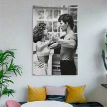 1 件复古风格帆布墙画 - 《辣身舞》电影海报印刷无框墙画，极简主义房间装饰，卧室、客厅、走廊、浴室的理想礼物 - 现代墙面装饰 - 彩色 - 查看 10