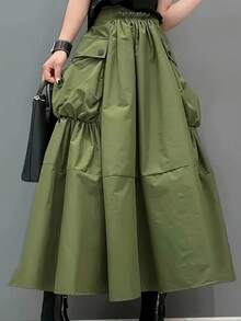Women Skirts - Green - View 2
