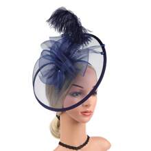 1 件复古迷人帽子 Y2K 金色发饰肯塔基头饰德比药盒教堂帽金色头饰女士鸡尾酒婚礼茶会配饰帽子返校、小帽子、迷你迷人帽子、迷你高顶礼帽、迷你帽、狂欢配饰