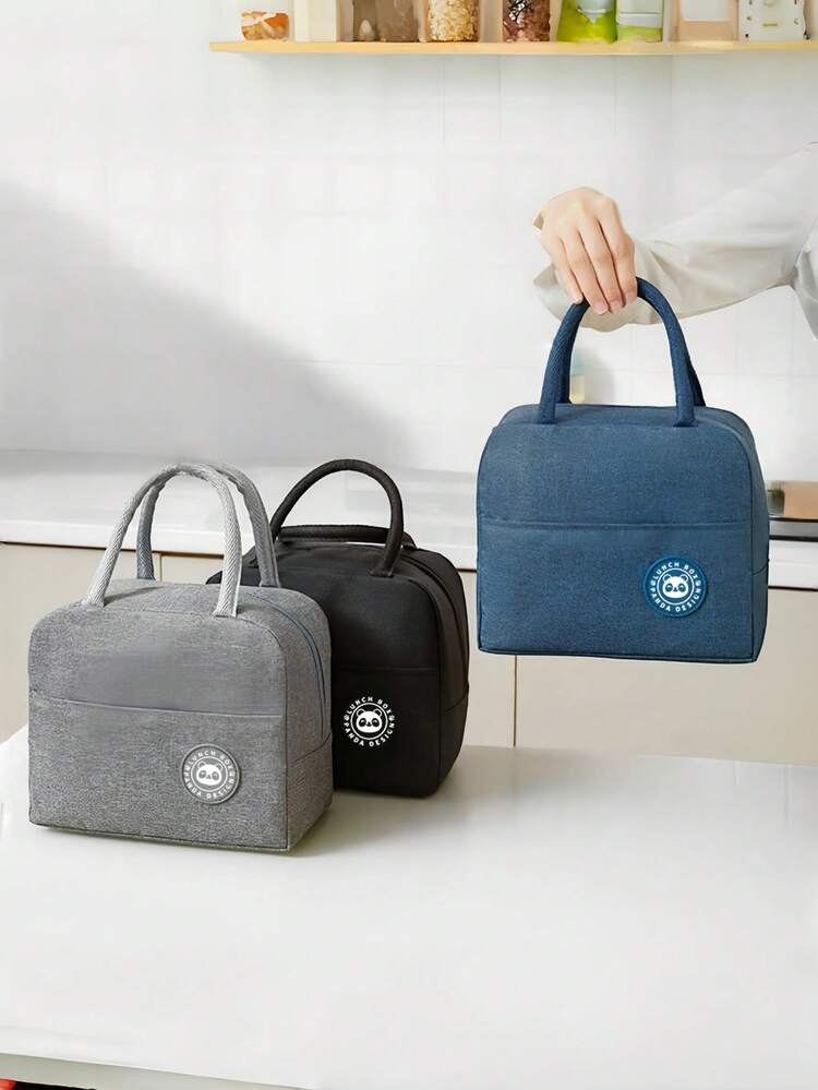 Isolierte Lunch-Tasche, tragbare leichte Thermotasche, Outdoor-Picknick-Tasche, Schüler-Lunchbox, multifunktionale Sport-, Arbeits- und Outdoor-Camping-Lunch-Tasche, Zufallsfarbe, Camping-Schlange, Abholrestaurant, Schulanfang - Verschiedenfarbig - Übersicht 10