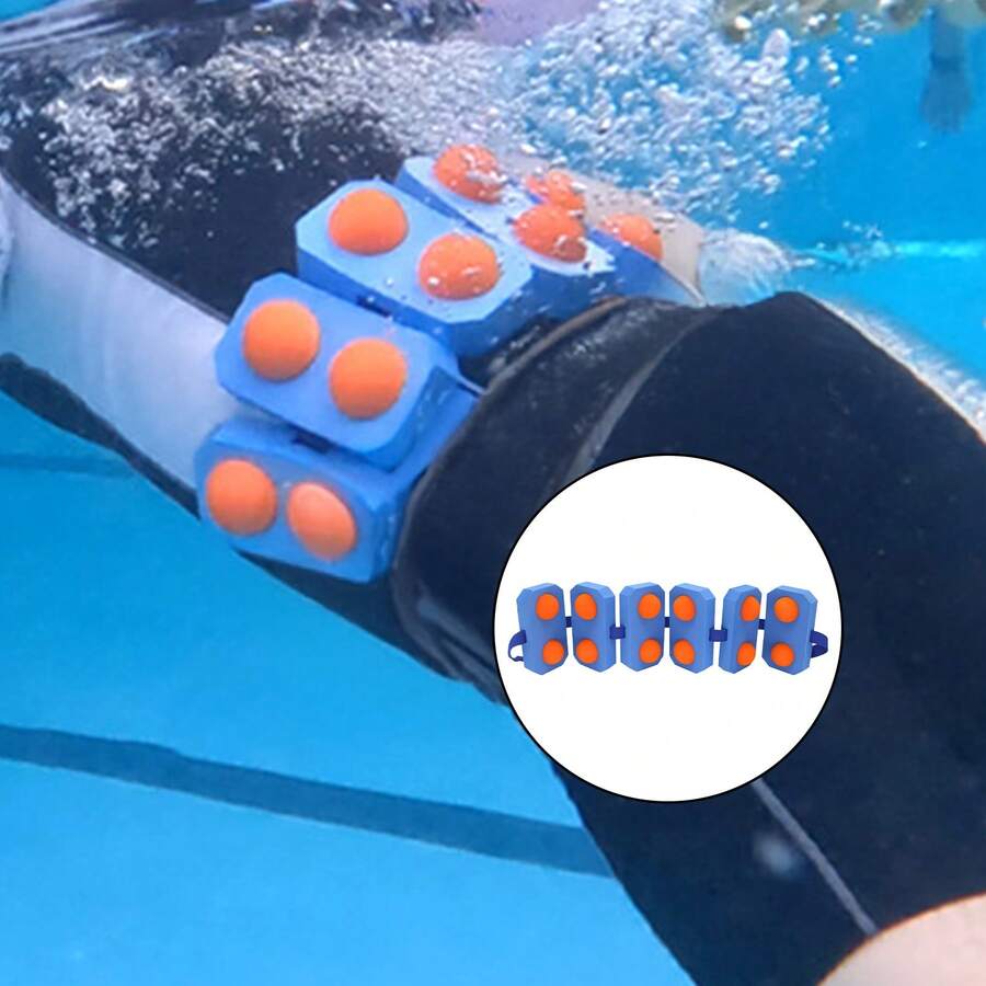 1pc Foam Swim Belt For Adults Adjustable Outdoor Swim Training Belt For Pool Swimming Training - Multicolor - View 1