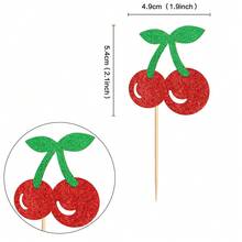 Topo de Bolo da Série Criativa de Frutas de Verão, Laranjas, Morangos, Decorações para Festa de Tema de Um Ano