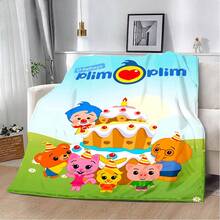 Cartoon Anime Printed Blanket Picnic Blankets Plims Plims Warm Blanket Soft And Comfortable Blanket Home Travel Birthday Gift - 154HY910E05 - Xem 1