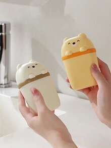 1PC Travel Soap Box Cute And Fun Sealed With Lid Drainage Cartoon Soap Fat Soap Box Travel Drainage Soap Storage New Box Portable With Lid Sealed Soap Box