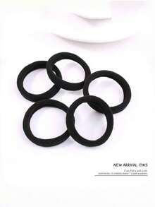 【100个装】大号黑色发圈,适合女性和女孩使用,弹性无痕发圈,可固定马尾辫,适合浓密卷发,不会损伤头发。非常适合日常佩戴、运动健身、休闲聚会等场合,可用作马尾辫发圈、发绳、橡皮筋、发饰、头饰、弹力发带。 - 黑色 - 查看 7