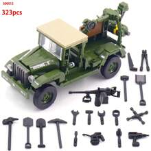 300+件经典战车装甲战斗卡车益智玩具军事坦克模型塑料积木套装收藏成人礼物万圣节圣诞节