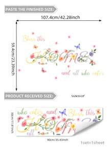 1set Inspiring Quotes & Butterfly Wall Decals, Stickers, Wall Decal, Vinyl Decal For Home Decorations, Spring Decoration Items Refresh Your Home, Rama Decoration Stickers Gifts Birthday Graduation - Multicolor - View 20