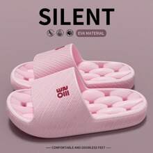 Ciabatte da donna rosa con design traforato, realizzate in materiale EVA, adatte per il bagno con suola antiscivolo, indossabili anche dalla coppia, ciabatte da interno