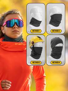 WRELS 1pc Cycling Mask/Neck Gaiter,Winter Warm Face Mask, Unisex Cycling Windproof Face Mask, Windproof Warm Neck Mask - Winter Warm Neck Mask Ski Mask & Scarf Mask - Motorcycle And Cycling Accessories, Warm And Windproof, High Elasticity,Warm Ski Mask Scarf,Protect Your Neck From The Cold Suitable For Skiing, Cycling And Other Outdoor Sport - Multicolor - View 6