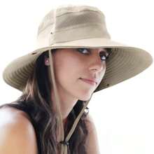 1 件装钓鱼帽 UPF 50+ 宽边遮阳帽 男女款防紫外线太阳帽、帽子和徒步旅行帽 - D - 查看 2