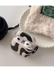 Zebra Striped Simple Style Earphone Case Compatible With Apple Pro/ Pro/ 3/ 2/ 4