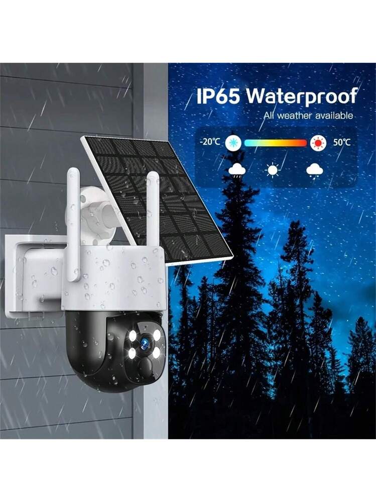 Telecamera WI-FI Esterno 2K, 360° Aggiornata Telecamera di Sicurezza, con Visione Notturna A Colori, Telecamera IP 2.4GHz con Faro, Rilevamento Umano, Audio Bidirezionale, Compatibile con Alexa