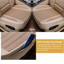 1pc/2pcs/3pcs Linen Car Seat Covers, Car Seat Cushion Protector, Detailed Installation Video, Comfortable Breathable Stylish Durable All-Season Fit For Cars, SUVs, Trucks - one-size - View 23
