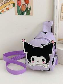 Sanrio 1 pieza Bolso de cintura con diseño de dibujos animados lindos de Sanrio, bolso de pecho portátil de moda, bolso cruzado de hombro versátil