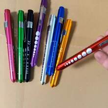 Lápiz de bolsillo para enfermeras y médicos, reutilizable, linterna LED de luz blanca con medidor de pupila y regla para estudiantes de enfermería, paquete de 2 piezas - Multicolor - Ver 2