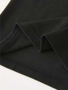 I WILL BE WITH YOU & Anime Whale Graphic Print Tee, Boys' Casual & Crew Neck Short Sleeve Cotton T-Shirt For Spring & Summer, Boys' Clothes For Outdoor Activities, Perfect For School Or Play - Black - View 4