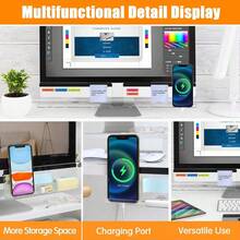 1pc Office Desk Accessories, Monitor Memo Board, Computer Message Board, Office Supplies For Women Men Computer Sticky Note Holder Home Office Accessories Desktop Message Office Decor - Multicolor - View 7