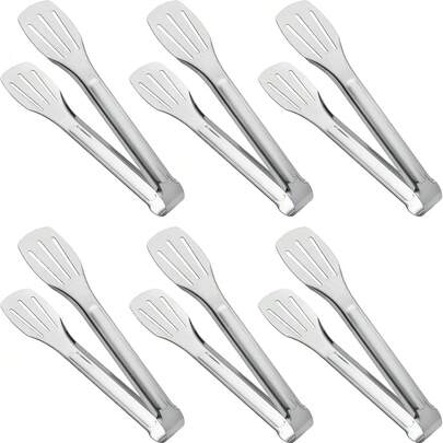 Serving Tongs Kitchen Tongs,Buffet Tongs, Stainless Steel Food Tong Serving Tong,Small Tongs 1 Pack (9 Inch)