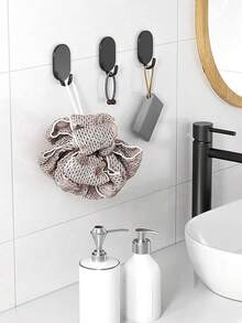 5 cái/10 cái/20 cái Móc màu trắng, đen, bạc, keo dính chắc, không đục lỗ, cửa nhà bếp và phòng tắm, móc gắn tường, không để lại dấu vết, móc dính, móc chịu lực - Nhiều màu - Xem 10