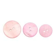 5 PIEZAS de botones naturales de concha de 2 agujeros de nácar de agua dulce rosa para coser en ropa, camisas, gemelos, manualidades y scrapbooking