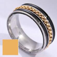 Men Wedding Rings - Gold - View 10