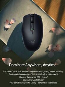 RAZER 八岐大蛇V2雙模無線滑鼠 超長續航200小時+輕量設計 藍牙/2.4G雙模 5檔DPI 辦公室電競兩用 粉晶 - 粉晶 - 查看 6