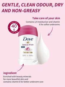Dove 1 瓶 40g 防汗除臭棒 新鮮浪漫玫瑰香調 柔潤保濕腋下除臭棒 適合約會休閒日常散步 親膚固體香膏 - 多芬止汗膏40g 清新玫瑰 - 查看 2