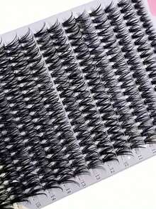 LIMEIKAI 40D D Curling Cluster Lash Extensions, 280 Individual Clusters, Segmented Lashes (0.07 D 9-16mm) Lash Clusters, Eyelash Clusters, Individual Eyelashes, Lashes, Fake Lashes - C - View 7