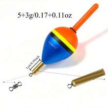 AVLCOAKY 3 piezas Flotadores de pesca Boyas Flotador de plástico Boyas