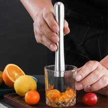 Stainless Steel Manual Juicer,Cocktail Muddler, Ice Crusher And Lemon Squeezer Hammer, Durable Ice Crusher For Bars, Restaurants & Home Use, Lemon, Bar Supplies With No Electricity Or Battery Needed