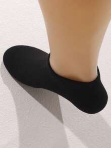 5/10/20 Pairs Multi-Color Mixed All-Season Fashion Casual Couple Women's Short Socks - Black and White - View 5