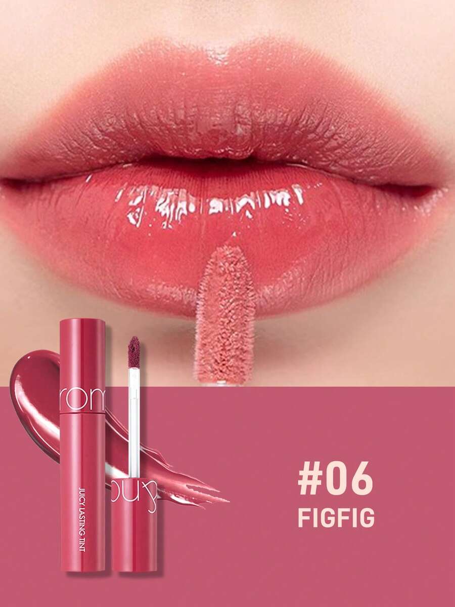 Rom&Nd Juice Lip Tint, Waterproof Matte Lip Gloss, Moisturizing Non-Greasy Lipstick, Korean Makeup