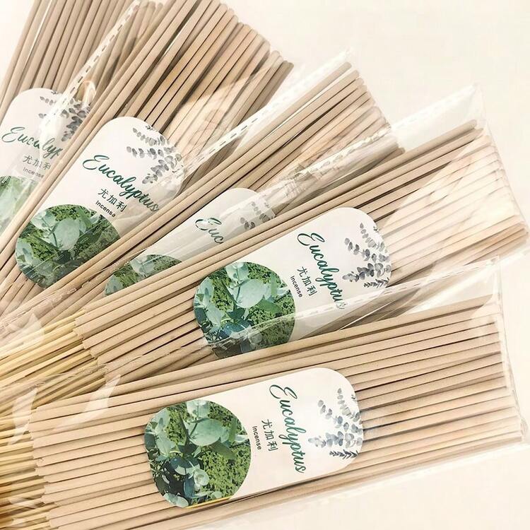 25/55/125 支白鼠尾草熏香棒，8.66 英寸，清新空气，适合瑜伽和冥想，净化心灵，消除负能量 - 尤加利葉 - 查看 2