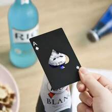 20 Peças Abridor de Garrafa de Pôquer Criativo de Metal - Formato de Pá Preta Pura de Metal, Adequado para Hotel, Bar, Festa de Festival, Presente de Casamento, Abridor de Garrafa de Viagem Portátil, Abridor de Garrafa de Cerveja de Aço Inoxidável, Pode Ser Colocado na Carteira e no Bolso, Suprimentos para Festa, Acessórios de Cozinha, Produto de Compra de Hotel