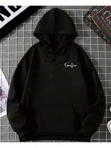 Sweatshirt, Cold Weather Top, Premium Tracksuit, Secret World, Casual Jacket, Hooded Sweatshirt - 黑色 - 查看 2