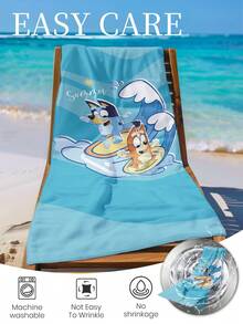Bluey 1 Khăn tắm biển màu xanh dương, khăn tắm họa tiết lướt sóng và đồ bơi màu xanh dương, khăn sợi nhỏ mềm mại và thấm hút tốt, thích hợp cho phòng tắm, bơi lội, tập thể dục, yoga, nhẹ và dễ mang theo, chắn gió và nắng, lý tưởng cho du lịch mùa hè và trang trí, có sẵn kích thước thường và cỡ lớn (Kích thước khăn nhỏ: 35*75cm, Khuyến nghị: 150cm trở lên) - Nhiều màu - Xem 11