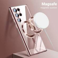 兼容三星S25、S25+、S25 Ultra、S25 Edge手机壳，支持无线充电，电镀边缘，防震耐用，提供全方位保护。也兼容S24、S24+、S24 FE、S24 Ultra、S23、S23+、S23 FE、S23 Ultra、S22、S22+、S22 Ultra、A35、A55、A05、A15、A06、A16以及16、15、14、13、12、11 Pro Max Plus、7、8、SE、7P、8P、X、16e。 - 粉色 - 查看 8