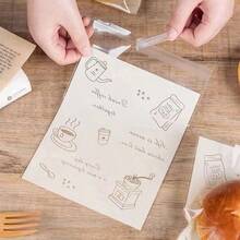 100Pcs Best Choice For Storing Baked Goods! Special Packaging Bag For Sealing And Preservation, European Style Design Suitable For Baking Shops And Household Kitchens, Clean And Non Stick Without Residue, Ensuring Both Preservation And Storage - Clear - View 5