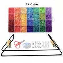 金属串珠织机套件编织串珠织机适用于珠宝手链DIY编织机创意手工串珠编织工具 - 黑色 - 查看 2